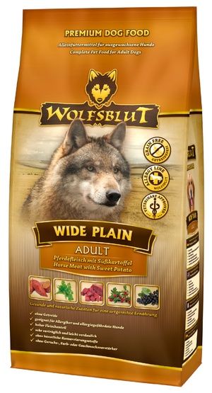 Wolfsblut Dog Wide Plain konina i bataty 2kg karma dla psa