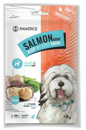 Pawerce Salmon Bone Medium Breeds 2szt/op 110g/12cm karma dla psa