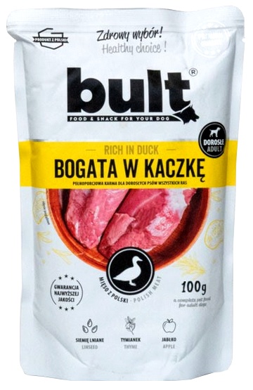 Bult Mielonka bogata w kaczkę saszetka 100g karma dla psa