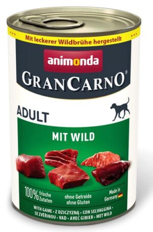 Animonda GranCarno Original Adult Wild Dziczyzna puszka 400g karma dla psa
