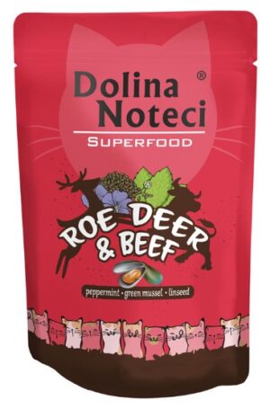 Dolina Noteci Superfood Kot Sarna i wołowina saszetka 85g karma dla kota