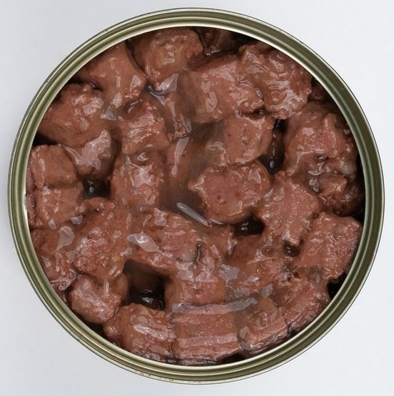 TUF TUF Kawałki mięsne z wołowiną dla kota puszka 415g karma dla kota - obrazek 2