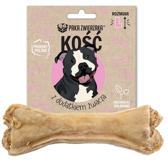 Paka Zwierzaka Kość z dodatkiem żwacza L 13,5cm karma dla psa