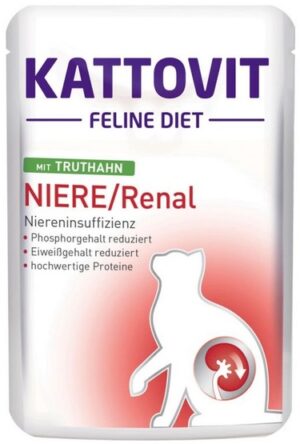 Kattovit Feline Diet Niere/Renal indyk saszetka 85g karma dla kota