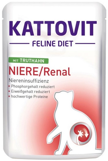 Kattovit Feline Diet Niere/Renal indyk saszetka 85g karma dla kota