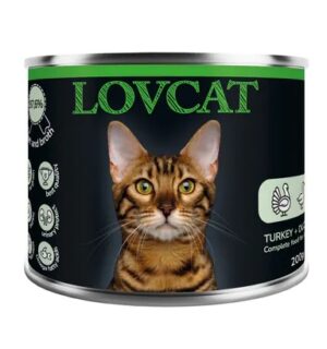 Lovcat Best Turkey & Duck puszka 200g karma dla kota