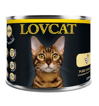 Lovcat Pure Chicken puszka 200g karma dla kota