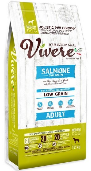 Vivere Dog Medium Adult Salmon 12kg karma dla psa