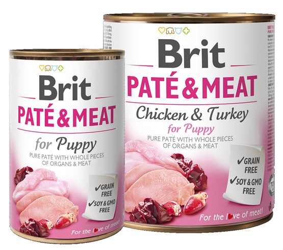 Brit Pate & Meat Dog Puppy puszka 800g karma dla psa - obrazek 2