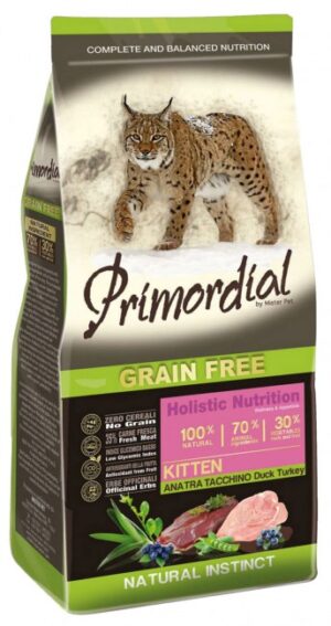 Primordial Cat Grain Free Kitten Duck & Turkey 2kg karma dla kota