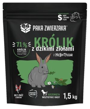 Paka Zwierzaka Seventh Heaven Królik z dzikimi ziołami Puppy S 1,5kg karma dla psa