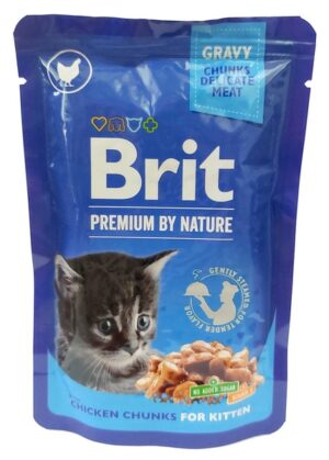 Brit Premium Cat Kitten Kurczak saszetka 100g karma dla kota