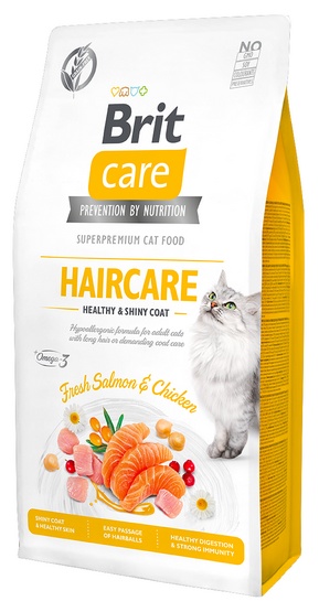 Brit Care Cat Grain Free Haircare Healthy & Shiny Coat 400g karma dla kota