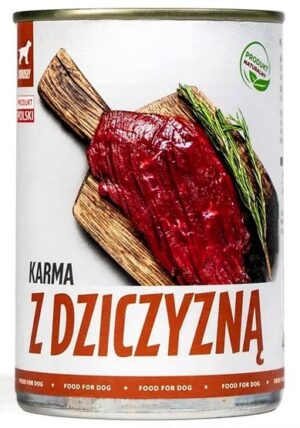 TUF TUF Mielonka z dziczyzną puszka 400g karma dla psa