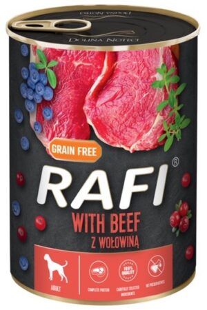 Rafi Pies Wołowina puszka 400g karma dla psa