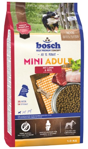 Bosch Mini Adult Lamm & Reis - Jagnięcina i ryż 1kg karma dla psa
