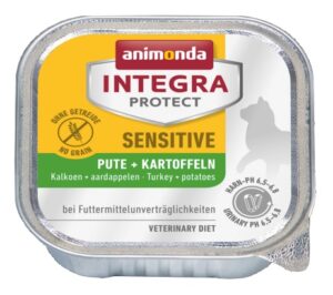 Animonda Integra Protect Sensitive dla kota - z indykiem i ziemniakami tacka 100g karma dla kota