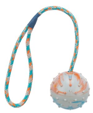 Trixie Piłka gumowa na sznurku 6/30cm