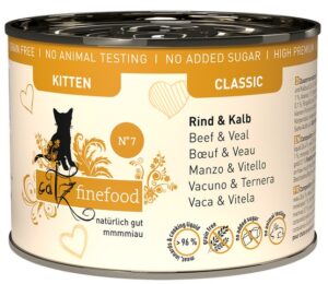 Catz Finefood Classic Kitten N.07 Wołowina i cielęcina puszka 200g karma dla kota