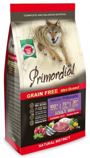 Primordial Dog Grain Free Mini Adult Sardine & Goose 2kg karma dla psa