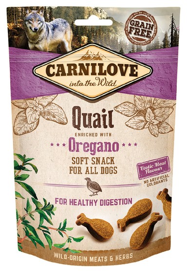 Carnilove Dog Snack Fresh Soft Quail+Oregano 200g karma dla psa