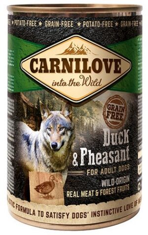 Carnilove Dog Wild Meat Duck & Pheasant Adult - kaczka i bażant puszka 400g karma dla psa
