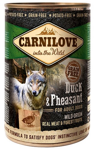 Carnilove Dog Wild Meat Duck & Pheasant Adult - kaczka i bażant puszka 400g karma dla psa