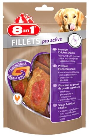 8in1 Fillets Pro Active - przekąska na stawy 80g karma dla psa