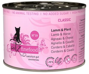 Catz Finefood Classic N.19 Jagnięcina i Konina puszka 200g karma dla kota