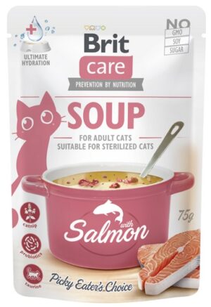 Brit Care Cat Soup Salmon saszetka 75g karma dla kota