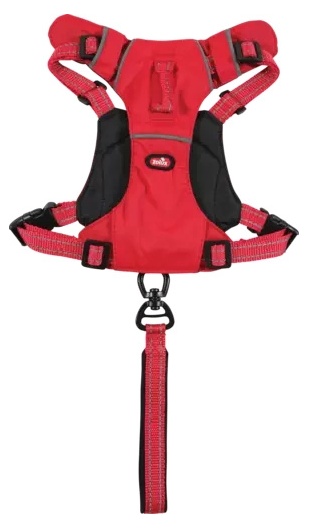 Zolux Szelki ze smyczą automatyczną Easyride M czerwone - obrazek 2