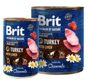 Brit Premium By Nature Turkey & Liver Junior puszka 400g karma dla psa