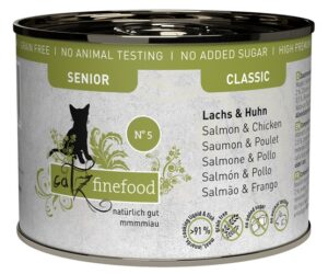 Catz Finefood Classic Senior N.05 Łosoś i kurczak puszka 200g karma dla kota