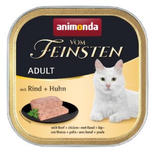 Animonda vom Feinsten Cat Adult Wołowina z Kurczakiem tacka 100g karma dla kota