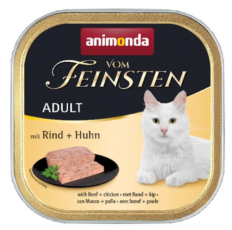 Animonda vom Feinsten Cat Adult Wołowina z Kurczakiem tacka 100g karma dla kota