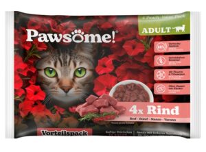 Pawsome Adult Rind - wołowina saszetki 4x85g karma dla kota