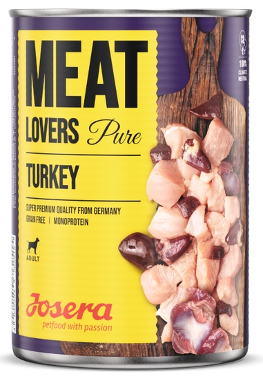 Josera Meat Lovers Pure Indyk puszka 400g karma dla psa