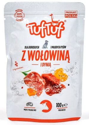 TUF TUF Wołowina z dynią i ziemniakami dla psa saszetka 100g karma dla psa