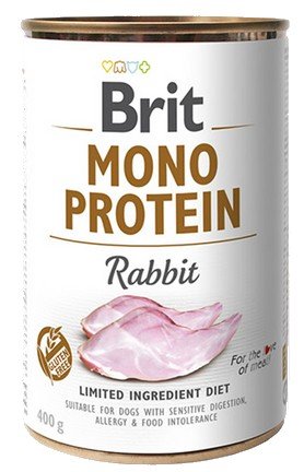 Brit Mono Protein Rabbit puszka 400g karma dla psa