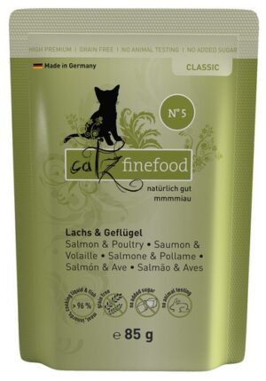 Catz Finefood Classic N.05 Łosoś i drób saszetka 85g karma dla kota