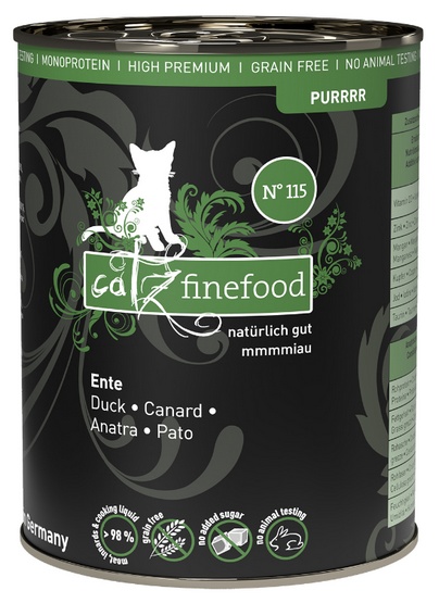 Catz Finefood Purrrr N.115 Kaczka puszka 400g karma dla kota