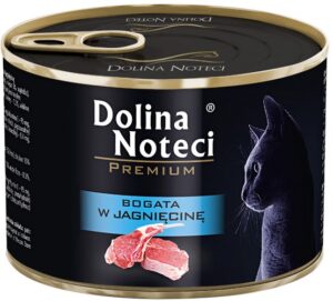 Dolina Noteci Premium Kot Bogata w jagnięcinę puszka 185g karma dla kota