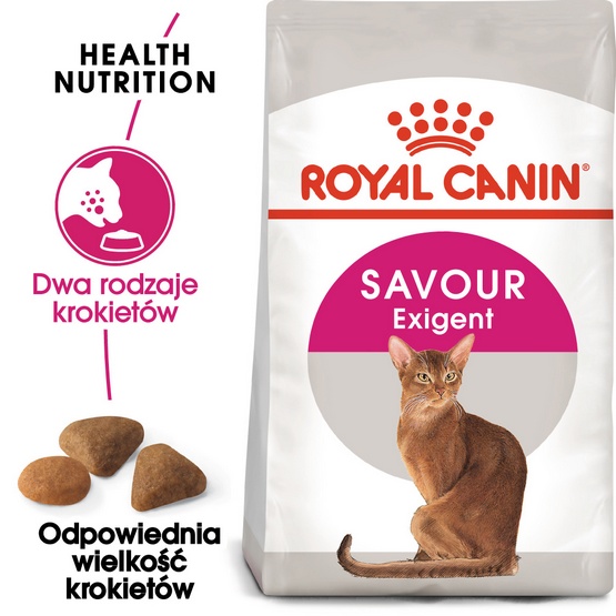 Royal Canin Savour Exigent karma sucha dla kotów dorosłych, wybrednych, kierujących się teksturą krokieta 400g karma dla kota