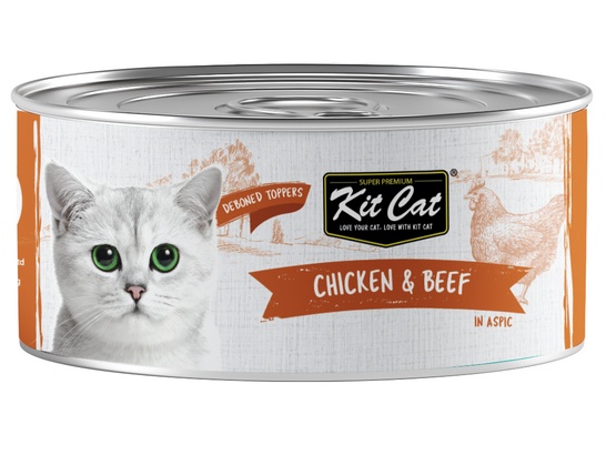 Kit Cat Chicken & Beef puszka 80g karma dla kota - obrazek 2