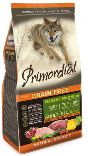 Primordial Dog Grain Free Adult Deer & Turkey 12kg karma dla psa