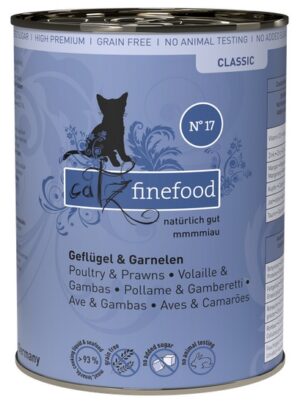 Catz Finefood Classic N.17 Drób i Krewetki puszka 400g karma dla kota