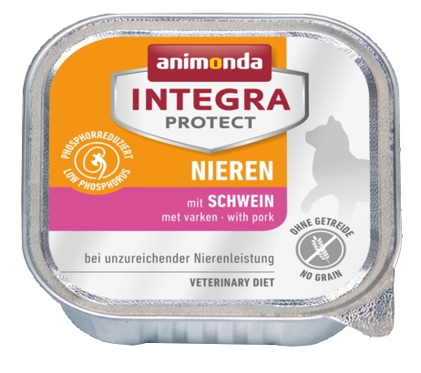 Animonda Integra Protect Nieren dla kota - z wieprzowiną tacka 100g karma dla kota
