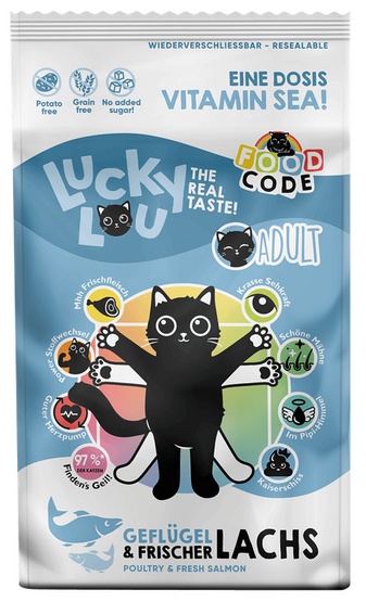 Lucky Lou Food Code Lifestage Adult Geflugel & Lachs 1,7kg karma dla kota