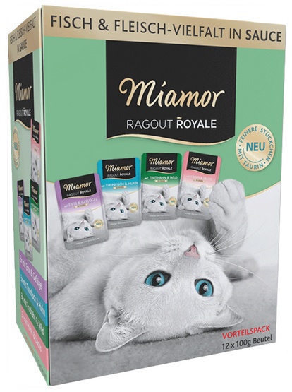 Miamor Ragout Royale Mix Sos - 4 smaki saszetki 12x100g karma dla kota