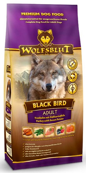 Wolfsblut Dog Black Bird Adult - indyk i bataty 2kg karma dla psa